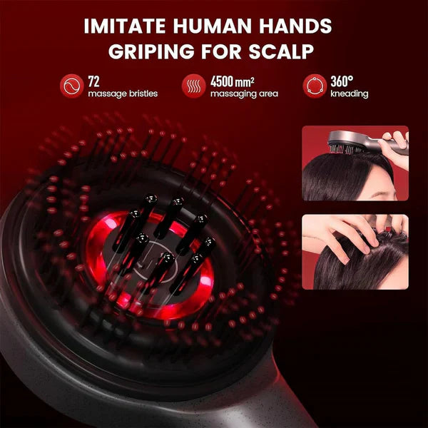 Tijarat™ Scalp Massager Brush (Red) – فرشاة تدليك فروة الرأس (حمراء)