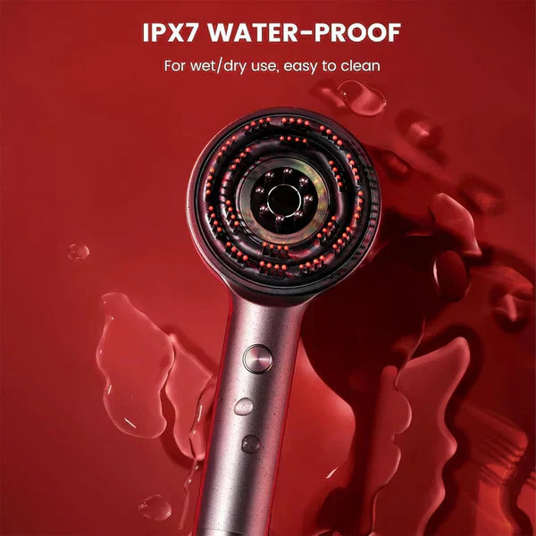 Tijarat™ Scalp Massager Brush (Red) – فرشاة تدليك فروة الرأس (حمراء)